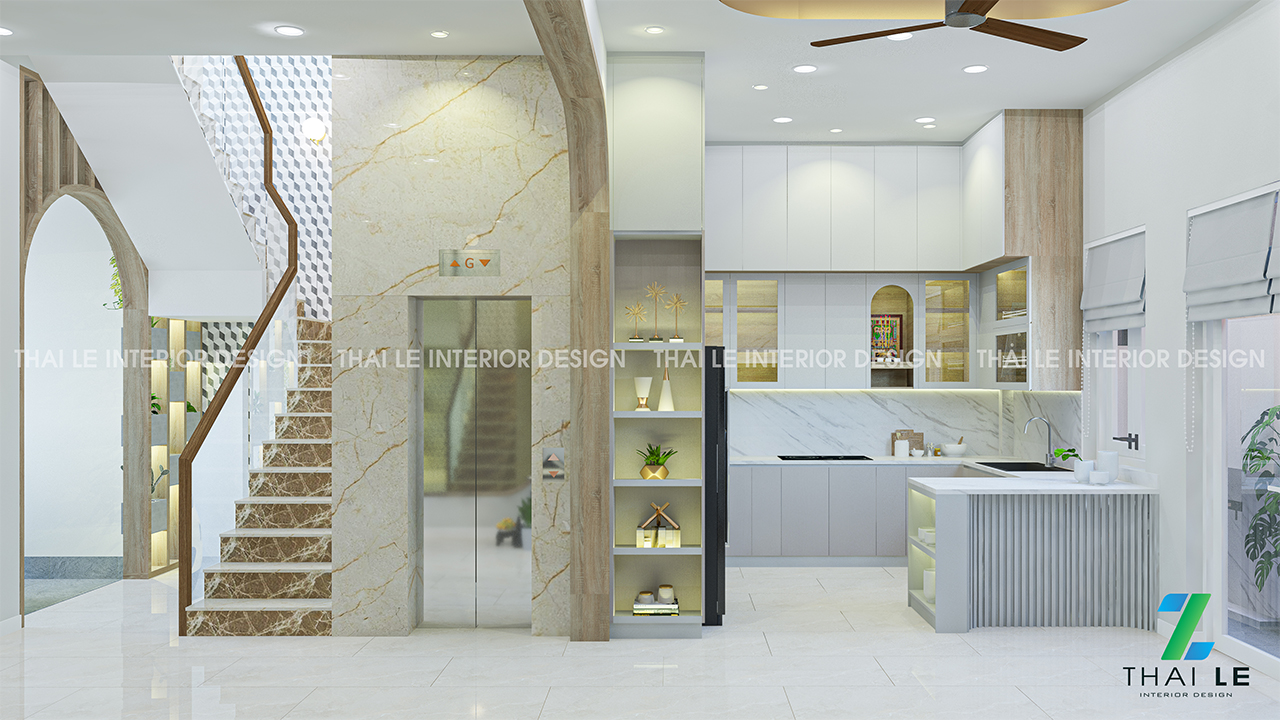 Thiết kế nội thất nhà phố KDC An Thiên Lý Thủ Đức - 340m2